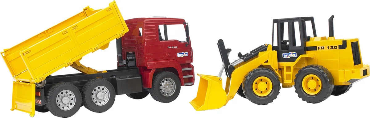 MAN TGA Kipp-LKW + Gelenkradlader FR 130