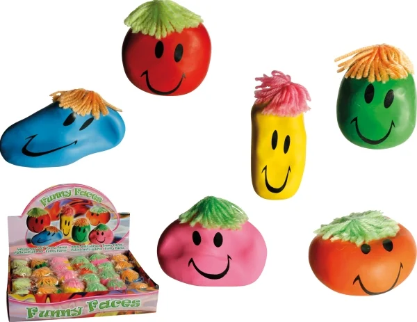 Knautschball Lucky Face farblich sort.