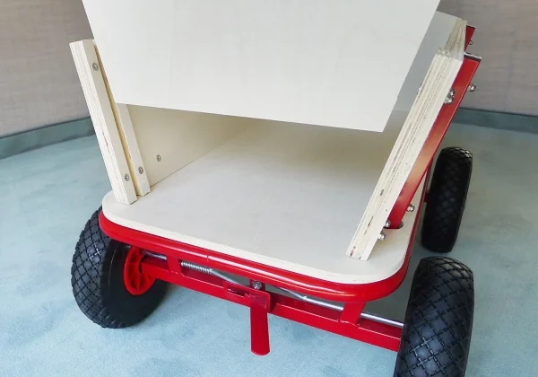 Bollerwagen mit Bremse + PU-Reifen