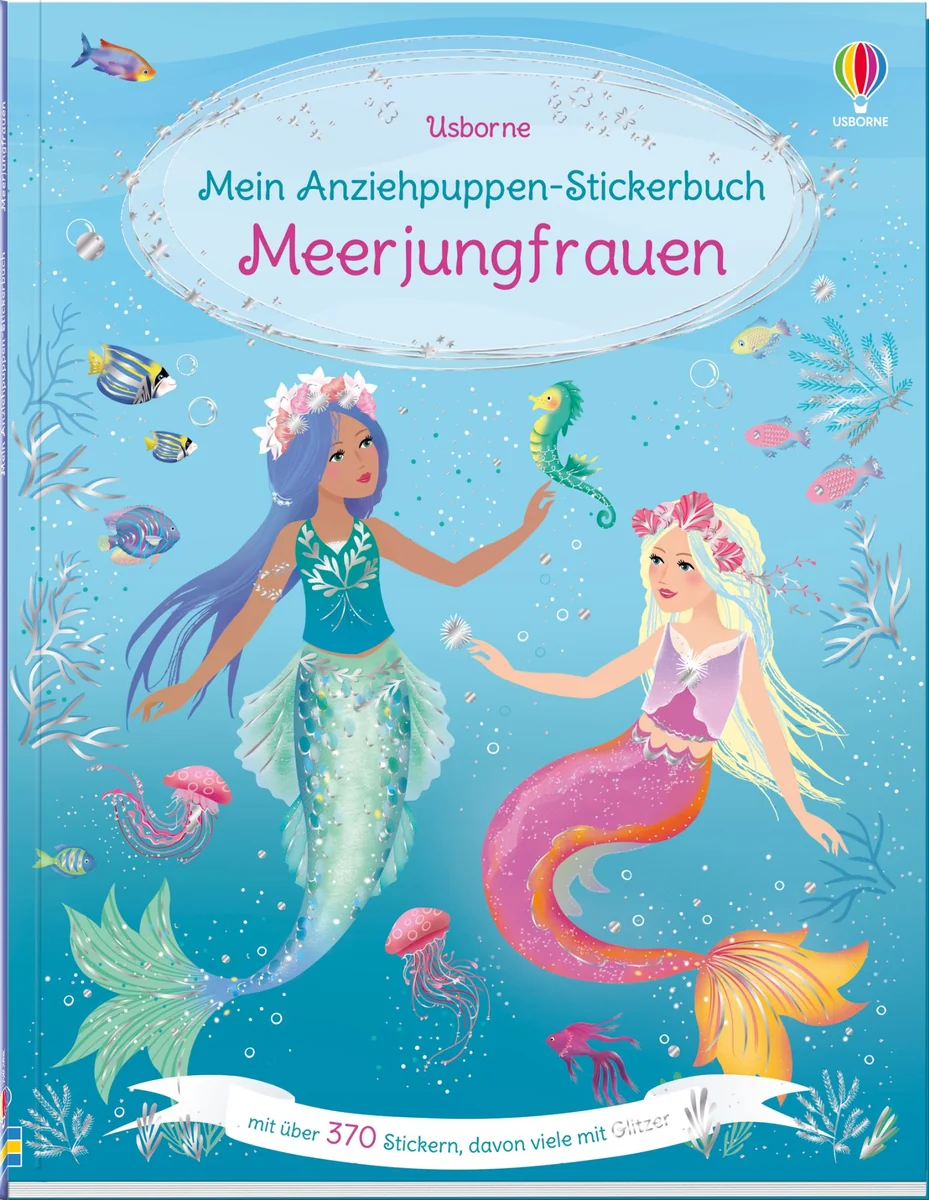 Anziehpuppen-Stickerbuch- Meerjungfrauen