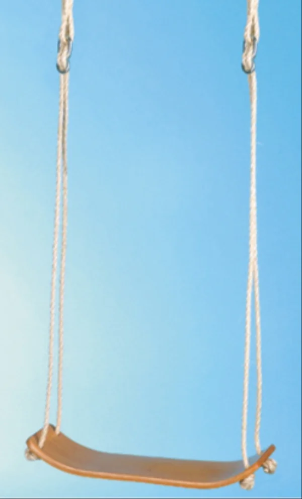 Brettschaukel Holz gebogen 50x15cm