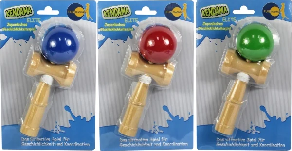 Kendama, farblich sortiert