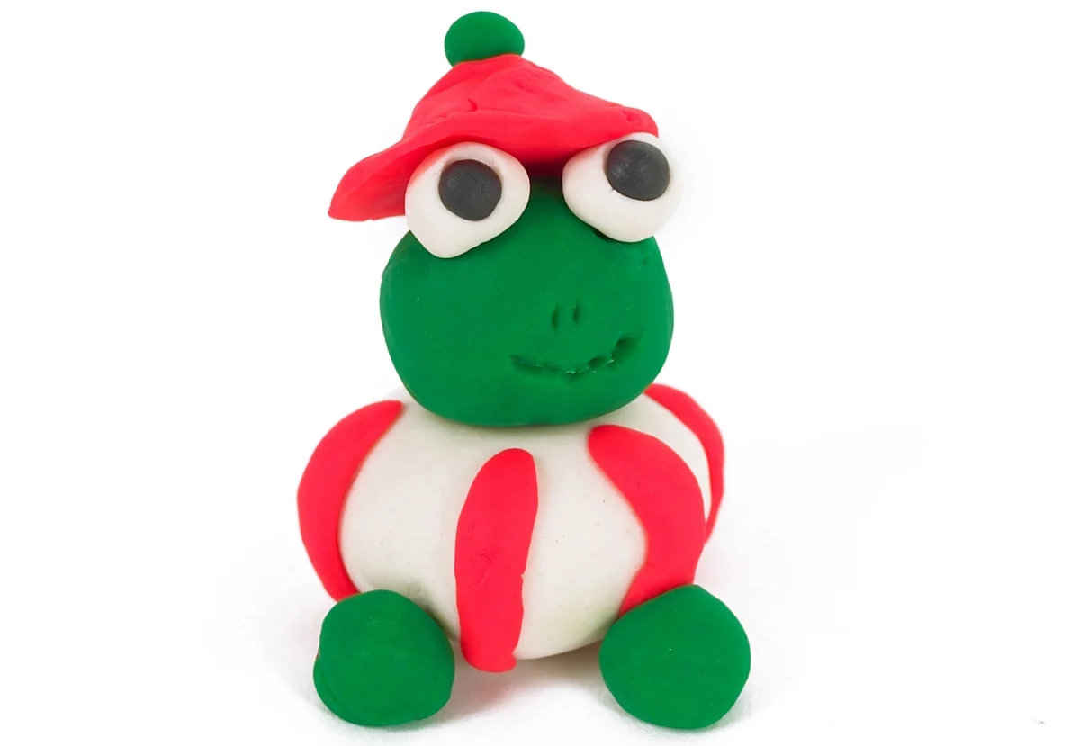 Creathek Kneteimer mit Knete und Messer