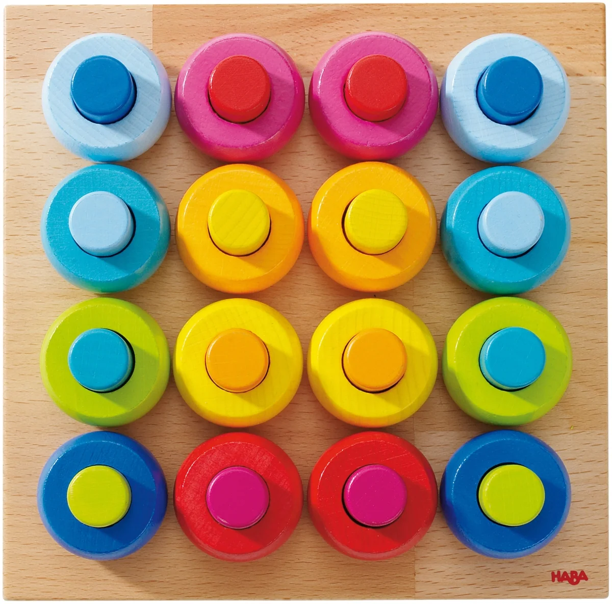 Steckspiel Farbkringel