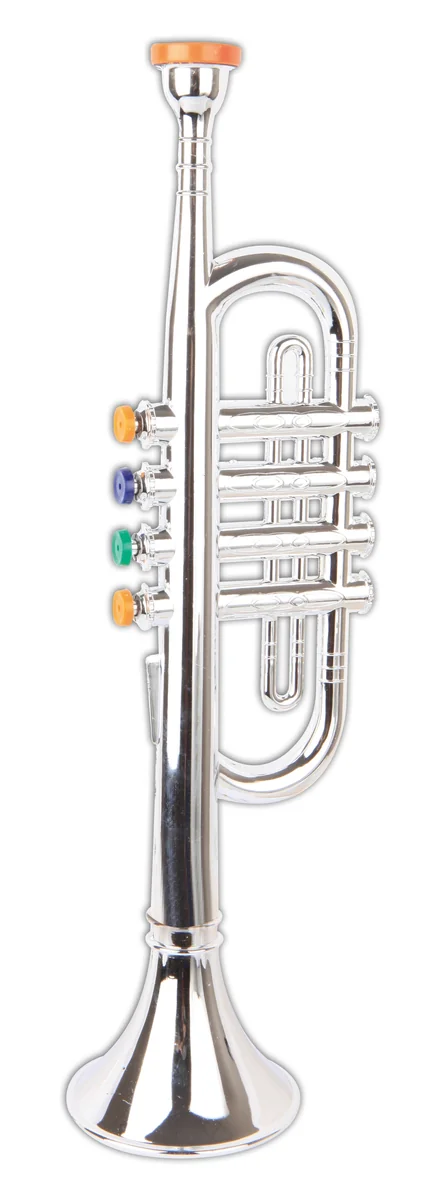 Boogie Bee Trompete silber, 4 Tasten, 38cm