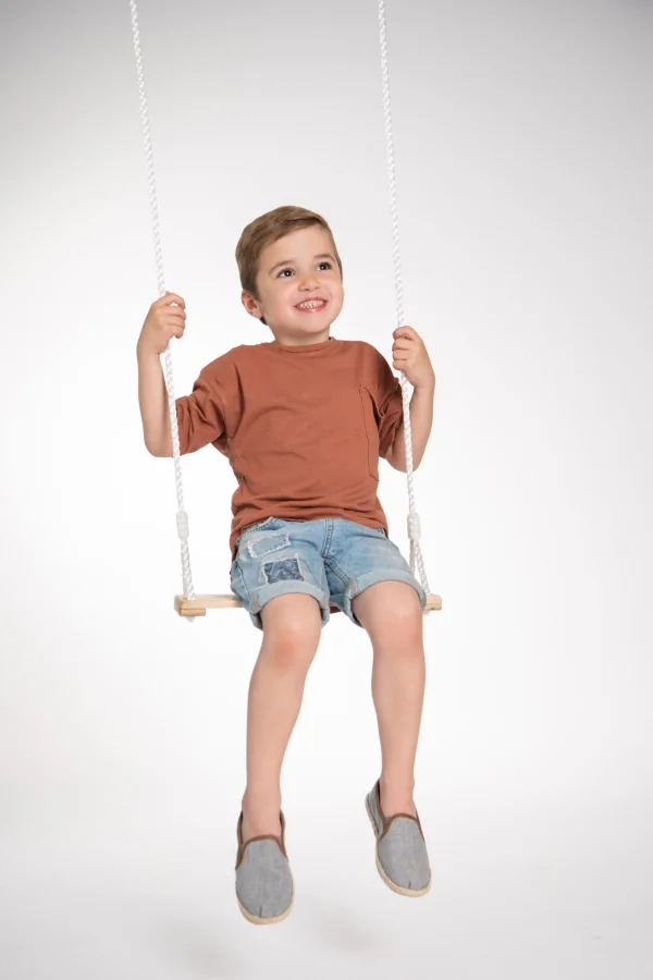 Brettschaukel Holz gerade 48x15cm