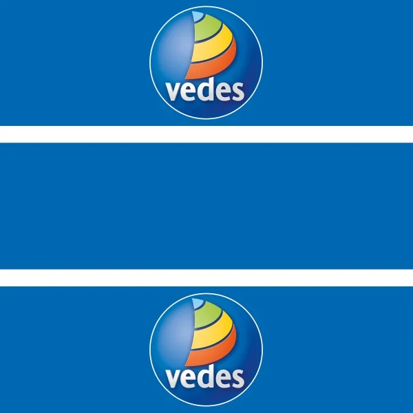 3 VEDES Schaufensterkleber 98x30cm