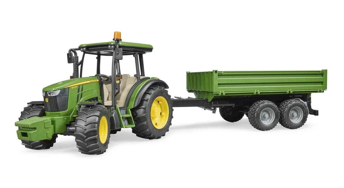 John Deere 5115M + Bordwandanhänger