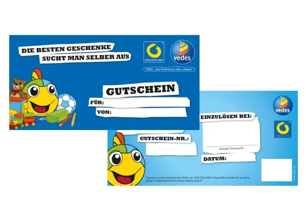 100 VEDI-Geschenkgutscheine