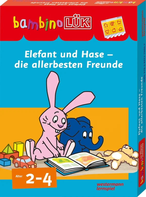bambinoLÜK Set Elefant und Hase besten Freunde