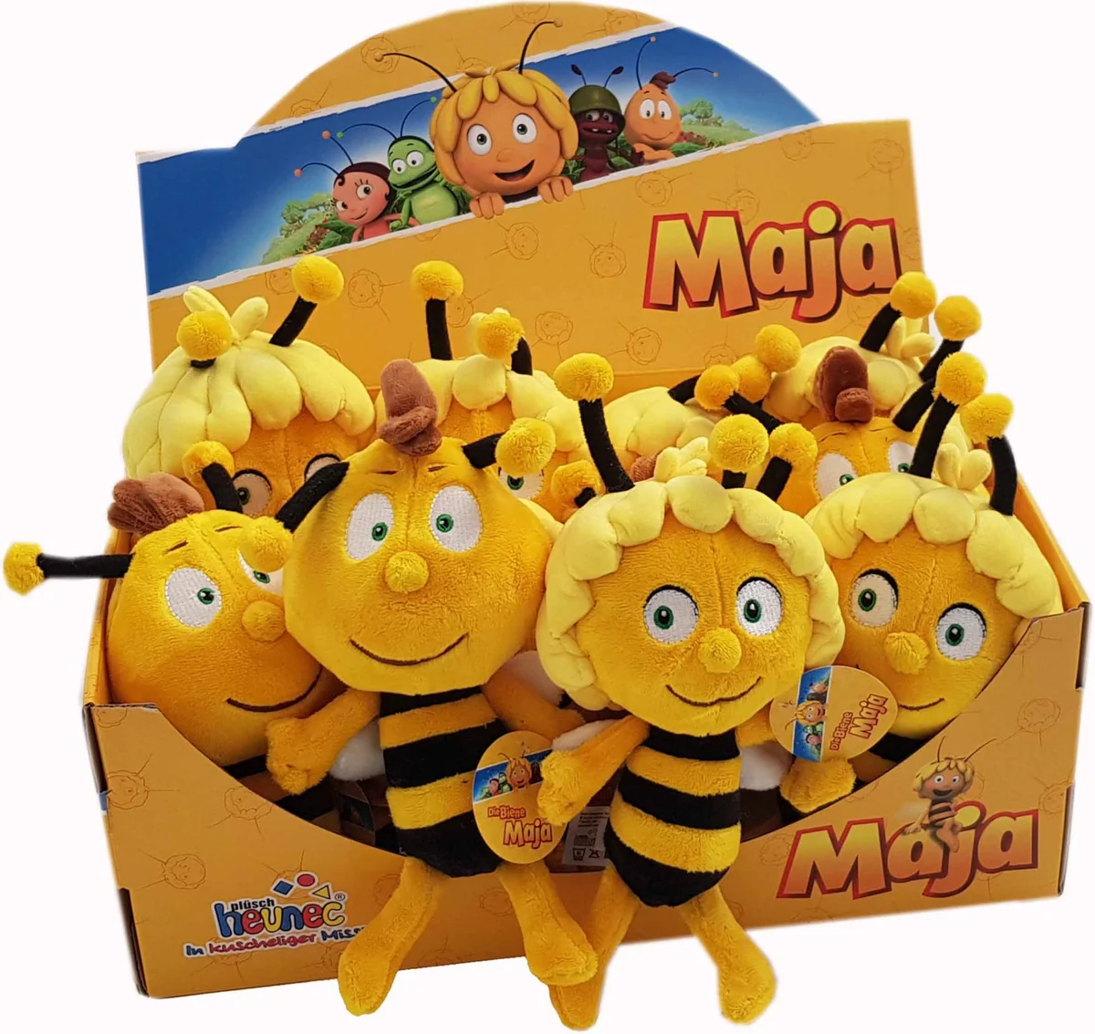 Biene Maja Plüschfiguren, sortiert