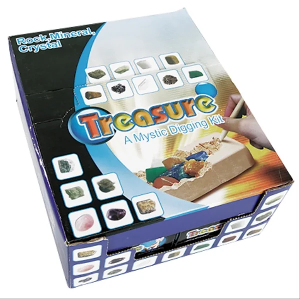 Ausgrabung Edelsteine Display