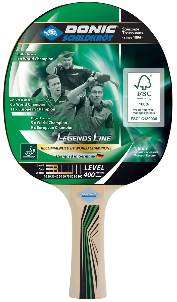 Donic Schildkröt Tischtennis-Schläger LEGENDS 400