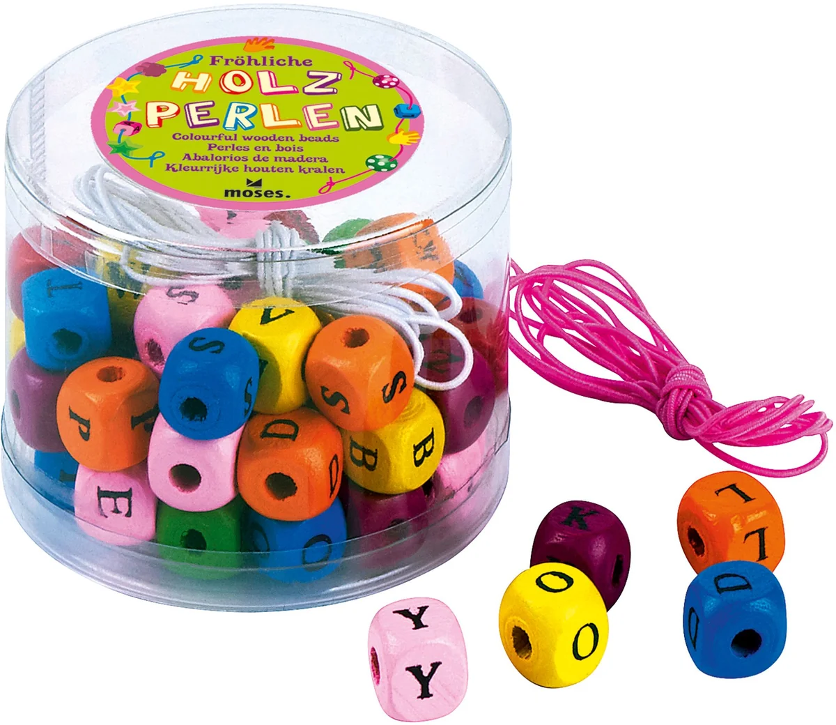 Fröhliche Holzperlen