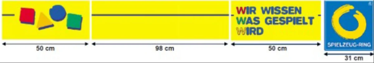 4-teilige Schaufensterbeklebung 230x22cm