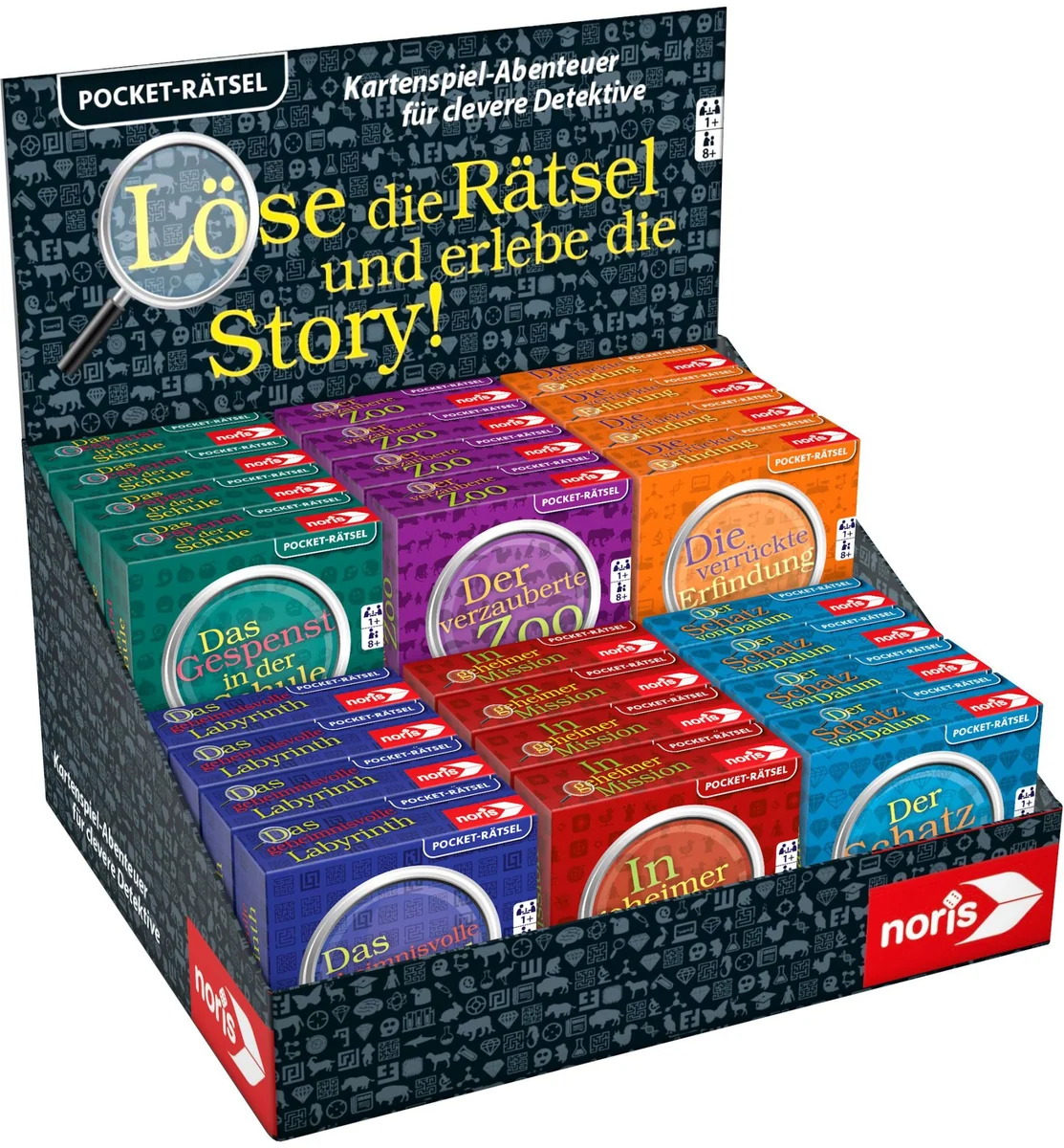 Mini Rätsel 6-fach sortiert Display