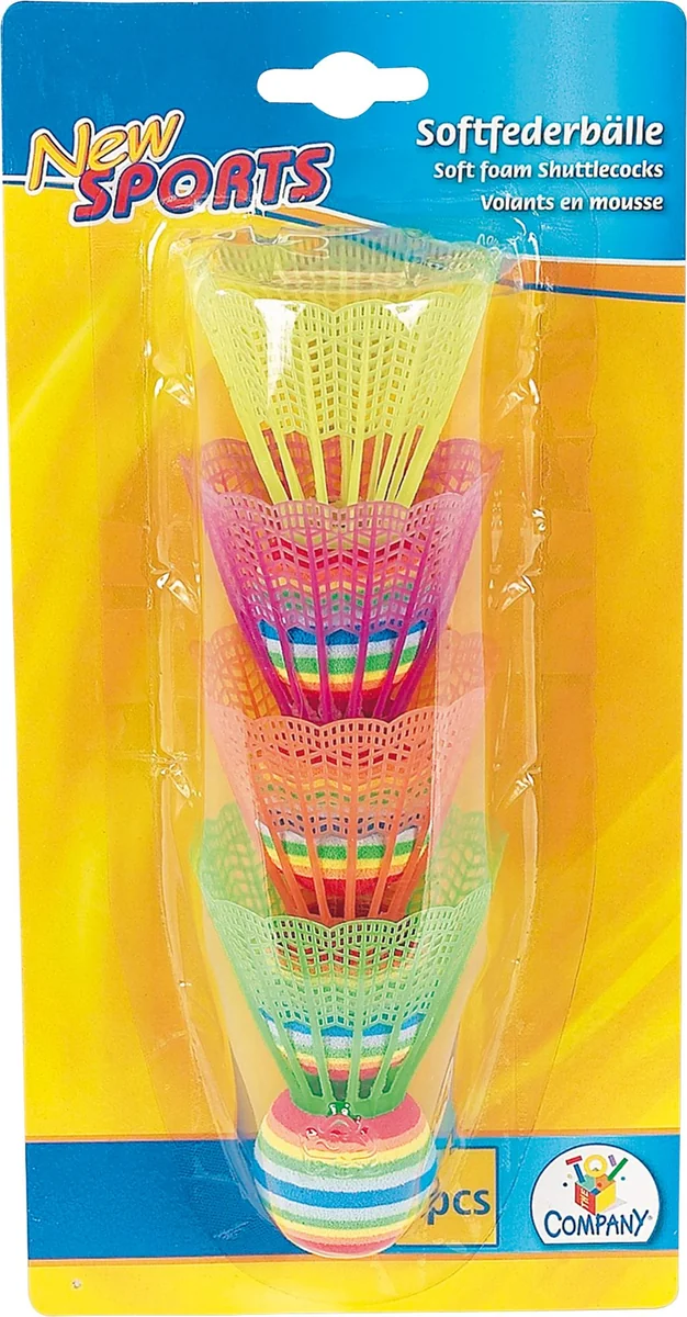 NSP Soft-Federbälle, bunt, 4 Stück, 135x270