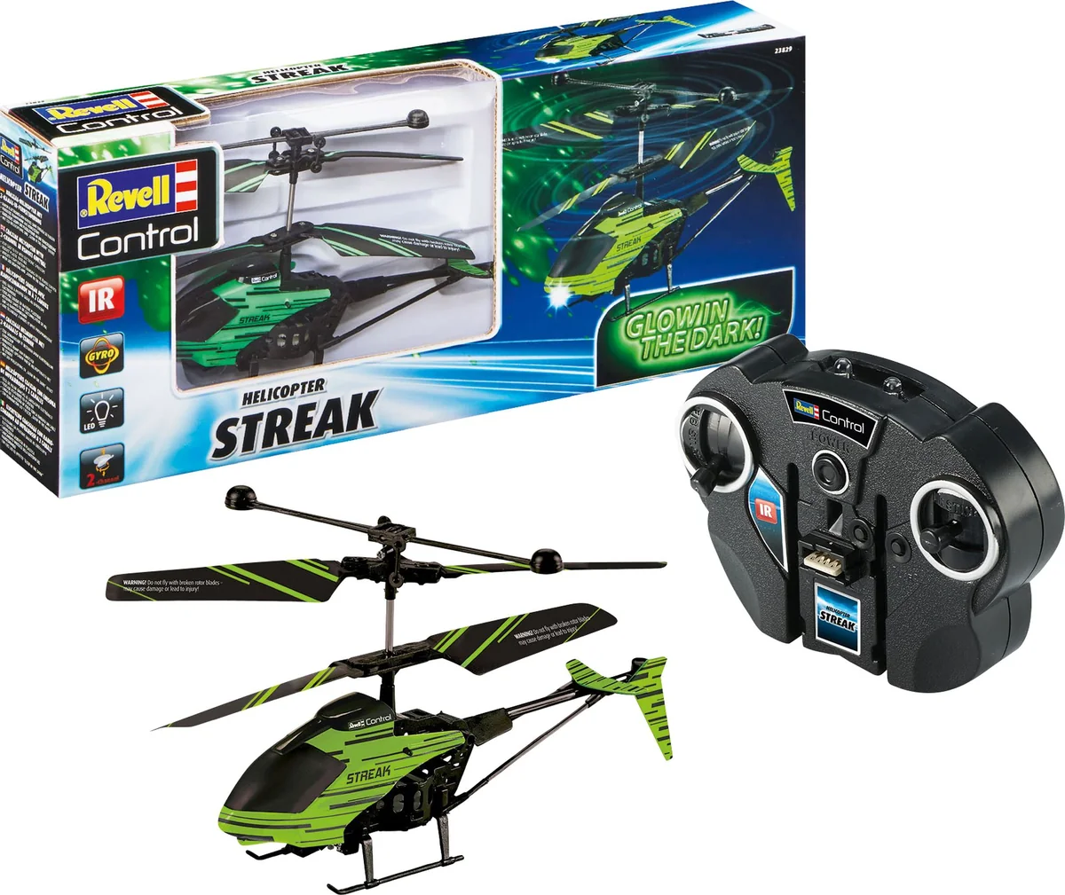 RC Helikopter Streak Glow in the dark